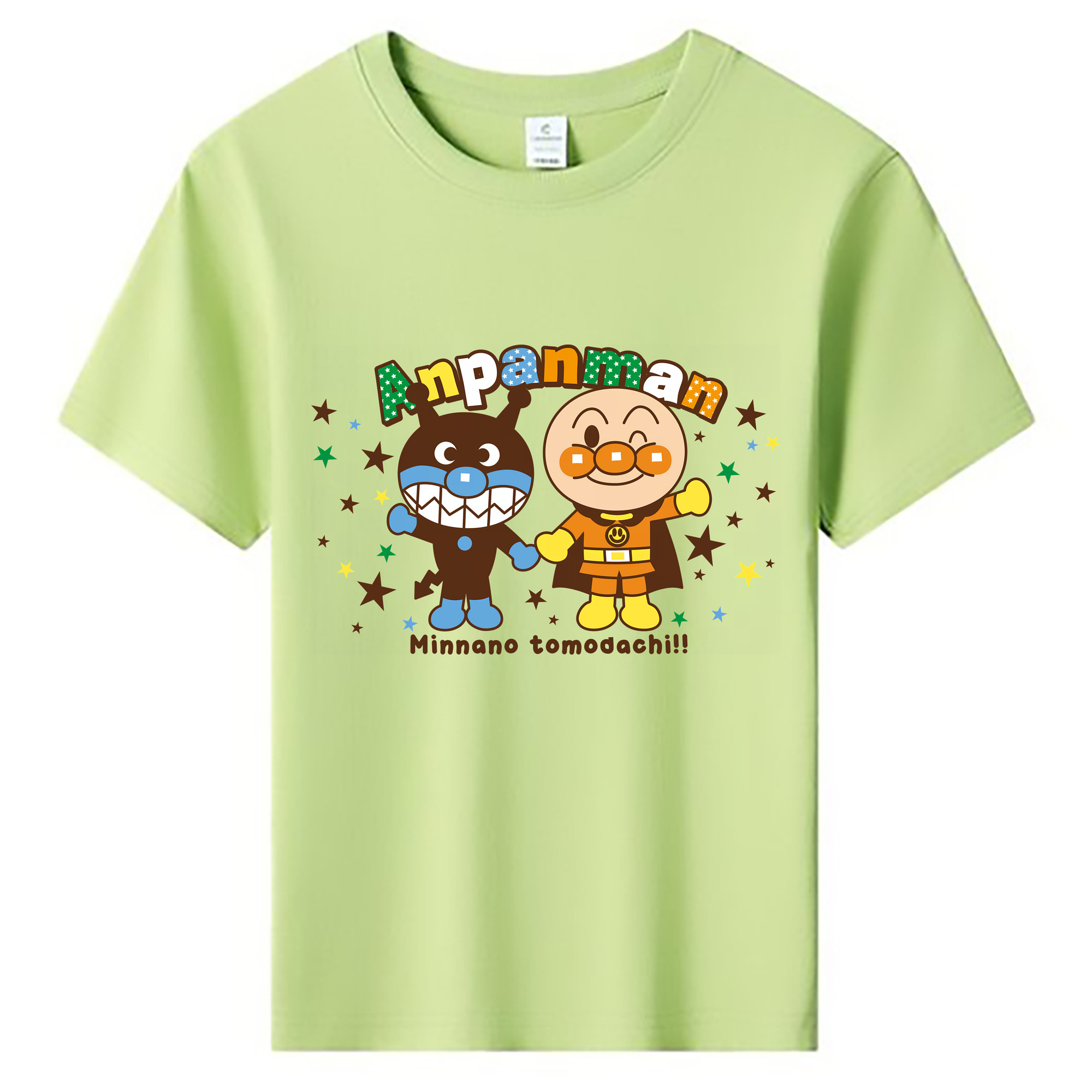 （画像用） アンパンマン Anpanman 綿100％キッズTシャツ（フロントプリント）